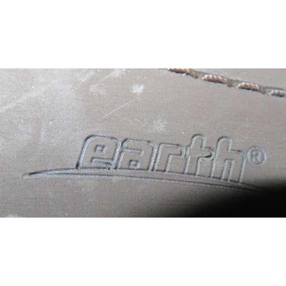 Earth Delrio Brown Leather studded Ankle Boots Booties 7.5 memory foam footbed - Picture 11 of 11